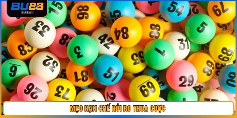 Xổ Số BU88 3 Mẹo hạn chế rủi ro thua cược